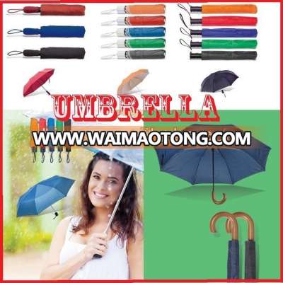 Top Quality 190T Pongee Fabric Promotional Logo Printed Umbrellas